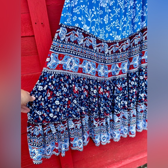 White stag tiered elastic waist with drawstring full skirt - Picture 7 of 7